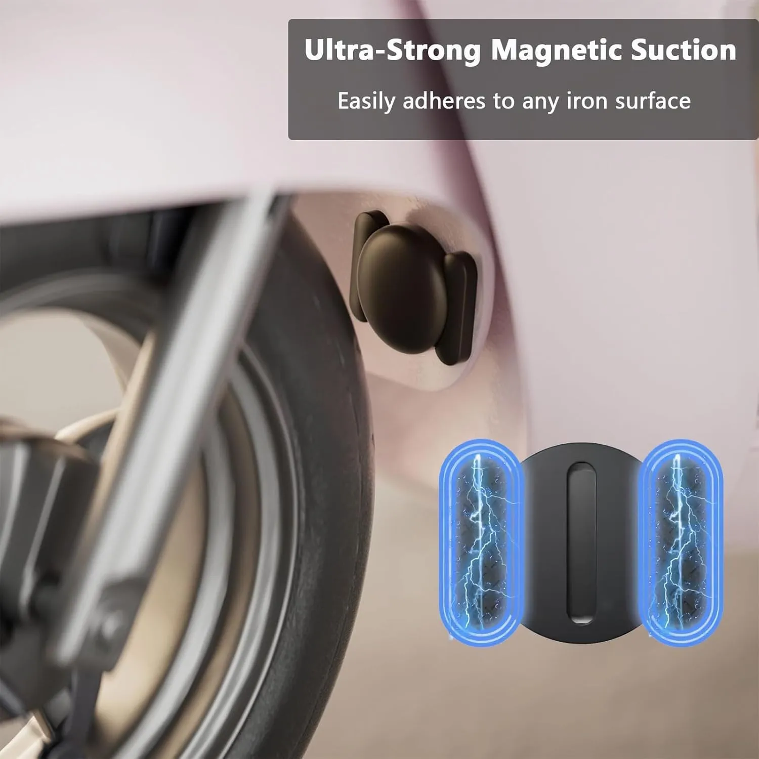 Mini GPS Tracking Devices, 1PCS Tracker Device for Vehicles Work with Find My (iOS Only), Car Tracker Device Hidden with Magnetic Waterproof Case, No Monthly Fee Car GPS Tracker