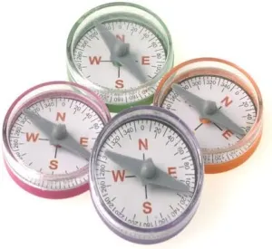 Mini Pastel Compasses Party Supply Pack of 36