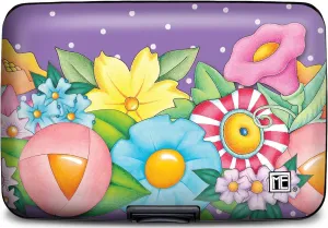 Monarque RFID Secure Armored Wallet (Mary Engelbreit Floral Garden)
