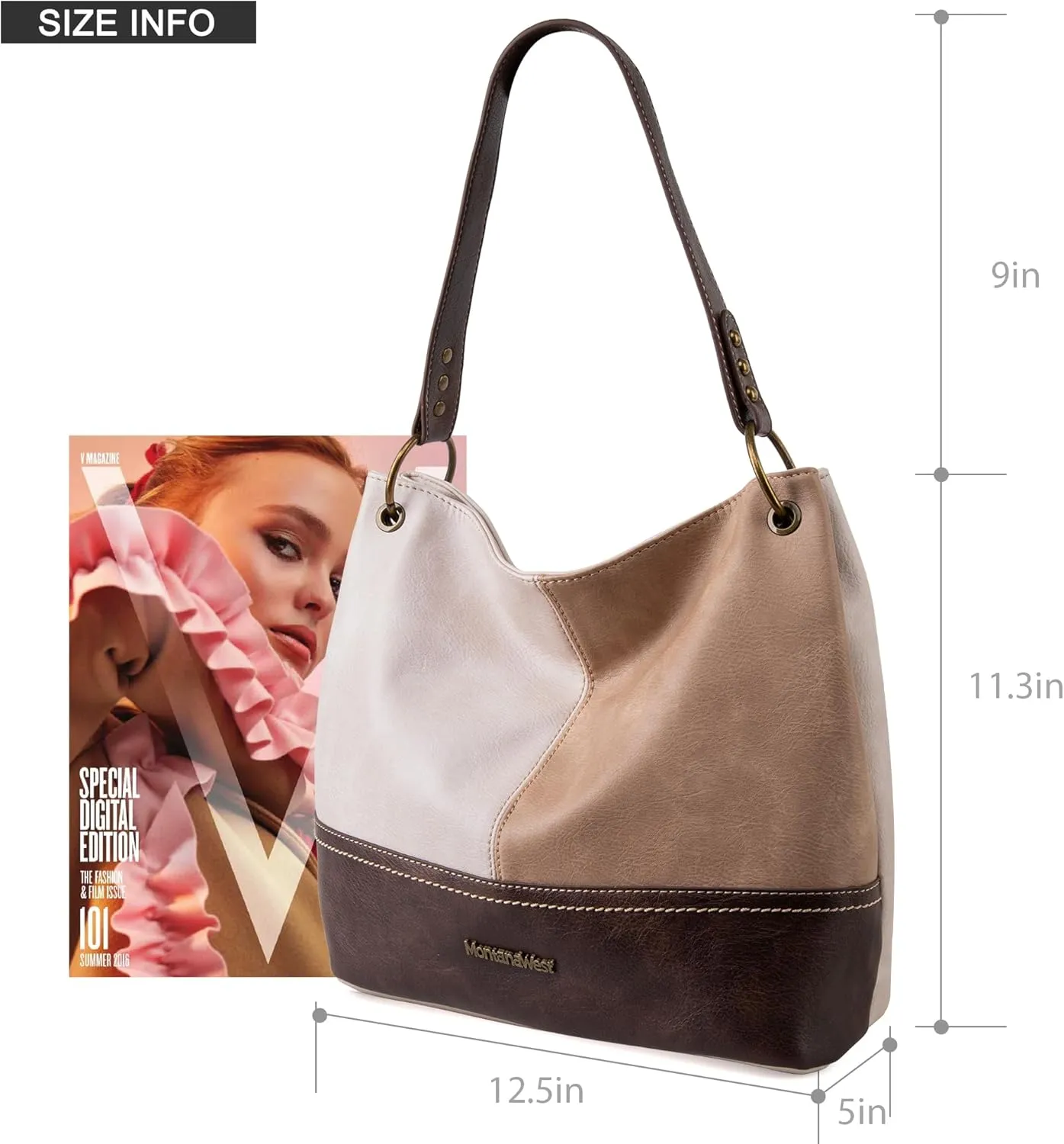 Montana West Purses for Women Hobo Shoulder Handbags with Zipper