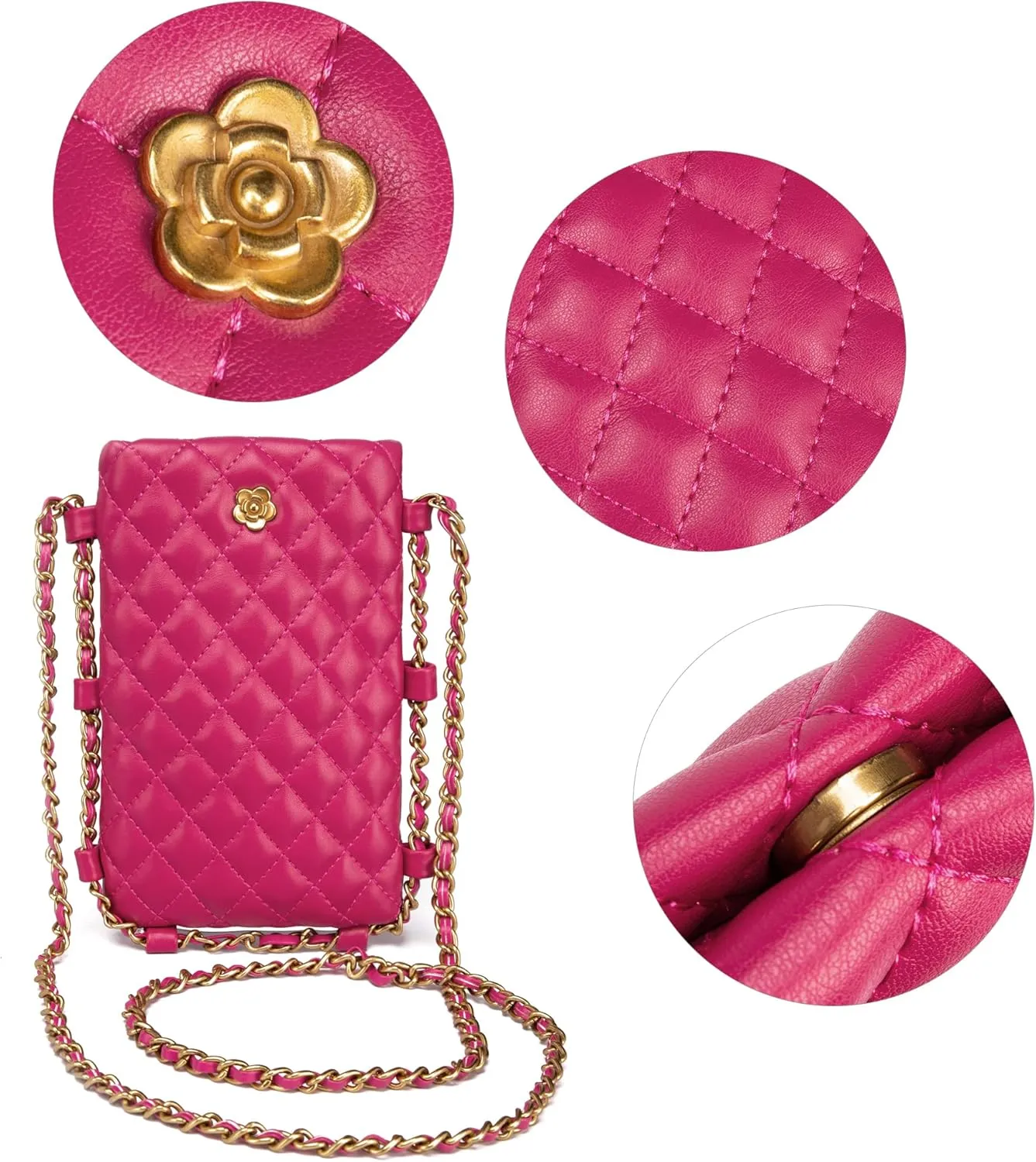 Montana West Quilted Small Crossbody Bags for Women Trendy Cell Phone Purse