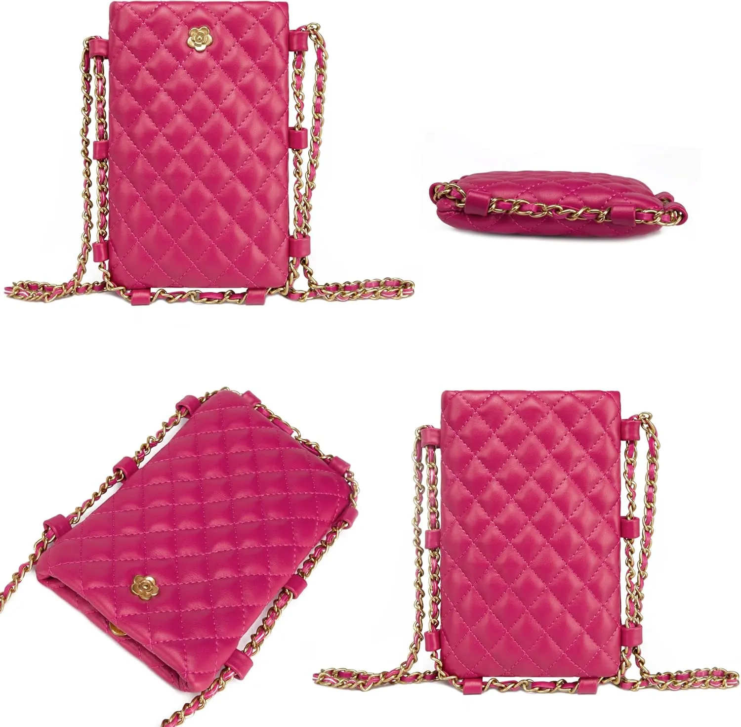 Montana West Quilted Small Crossbody Bags for Women Trendy Cell Phone Purse