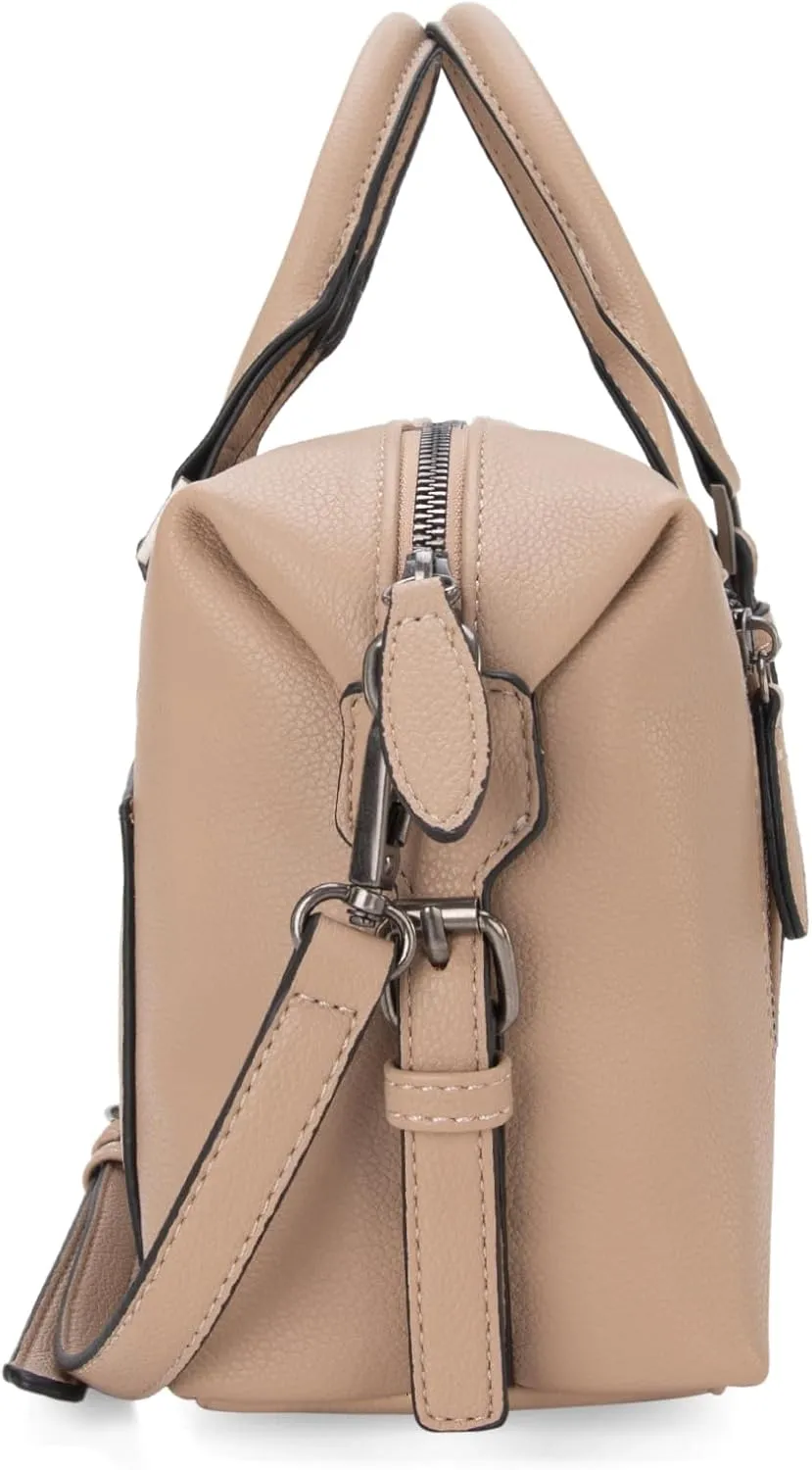 Montana West Small Satchel Purses for Women Top-handle Handbag PU Leather Crossbody Doctor Bag