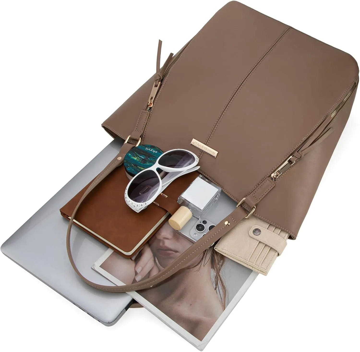 Montana West Tote Bag for Women Handbag Shoulder Top-handle Purses with Zipper