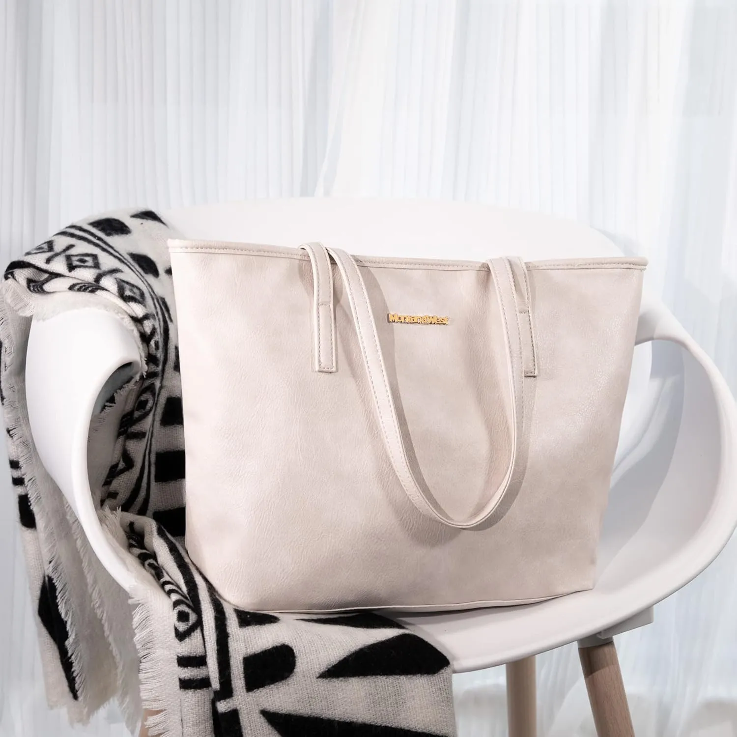 Montana West Tote Bags Vegan Leather Purses and Handbags for Women Top Handle Ladies Shoulder Bags
