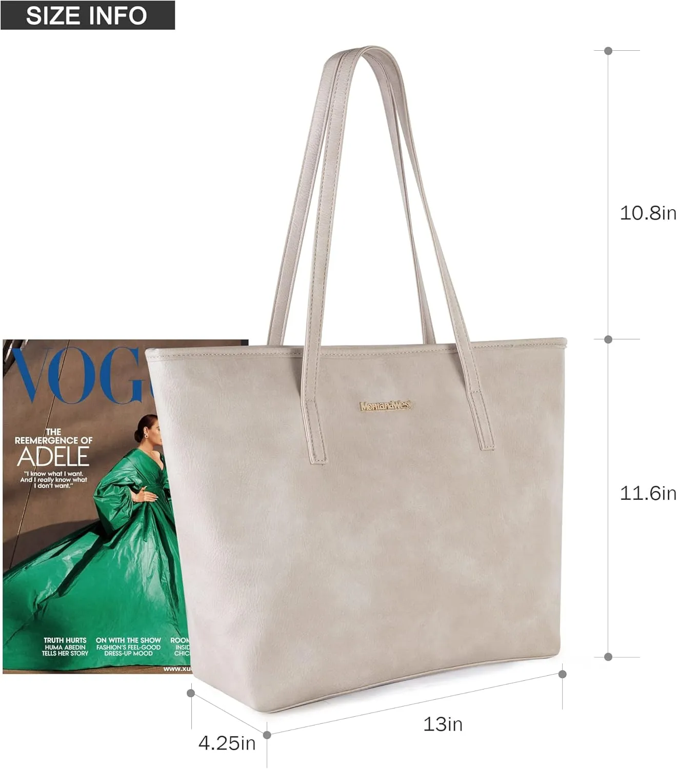 Montana West Tote Bags Vegan Leather Purses and Handbags for Women Top Handle Ladies Shoulder Bags