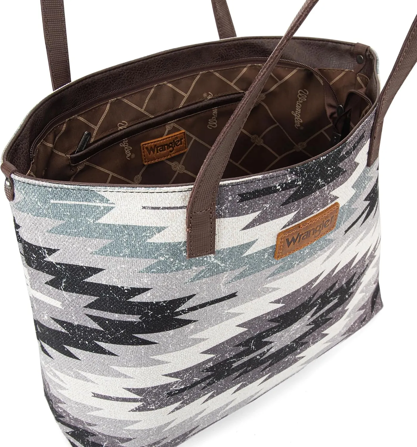 Montana West Wrangler Tote Bag for Women Canvas Shoulder Handbag Aztec Purse