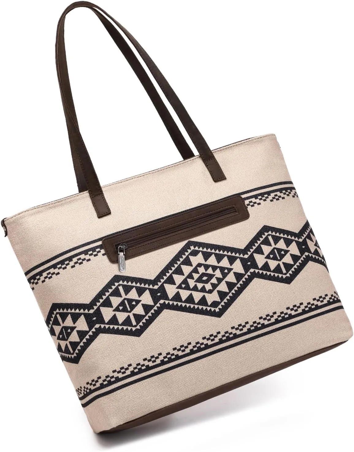Montana West Wrangler Tote Bag for Women Canvas Shoulder Handbag Aztec Purse