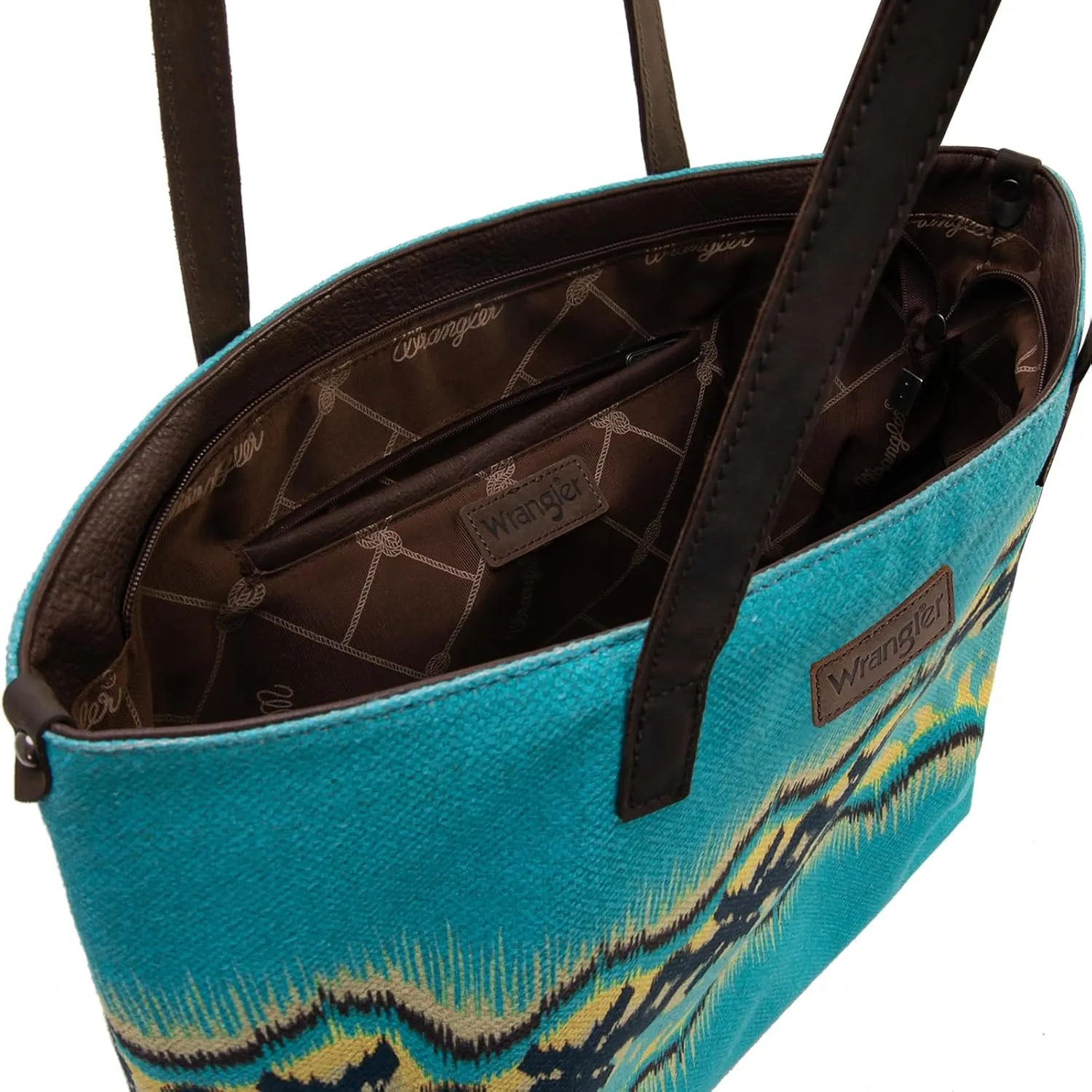 Montana West Wrangler Tote Bag for Women Canvas Shoulder Handbag Aztec Purse