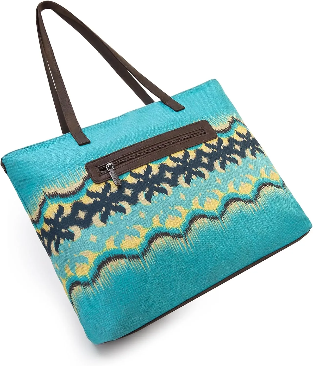 Montana West Wrangler Tote Bag for Women Canvas Shoulder Handbag Aztec Purse