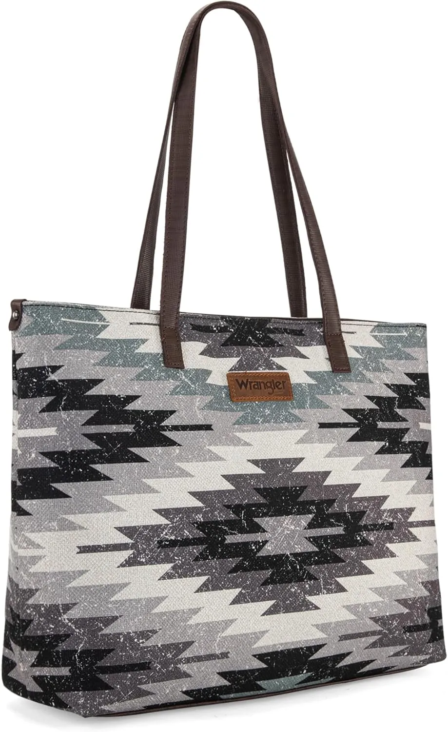 Montana West Wrangler Tote Bag for Women Canvas Shoulder Handbag Aztec Purse
