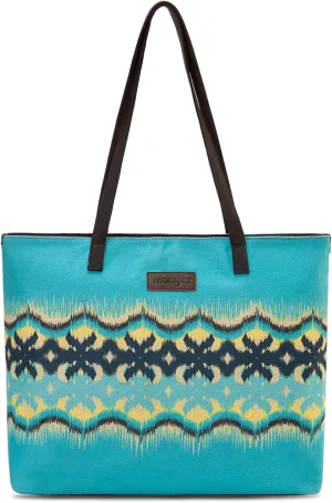 Montana West Wrangler Tote Bag for Women Canvas Shoulder Handbag Aztec Purse