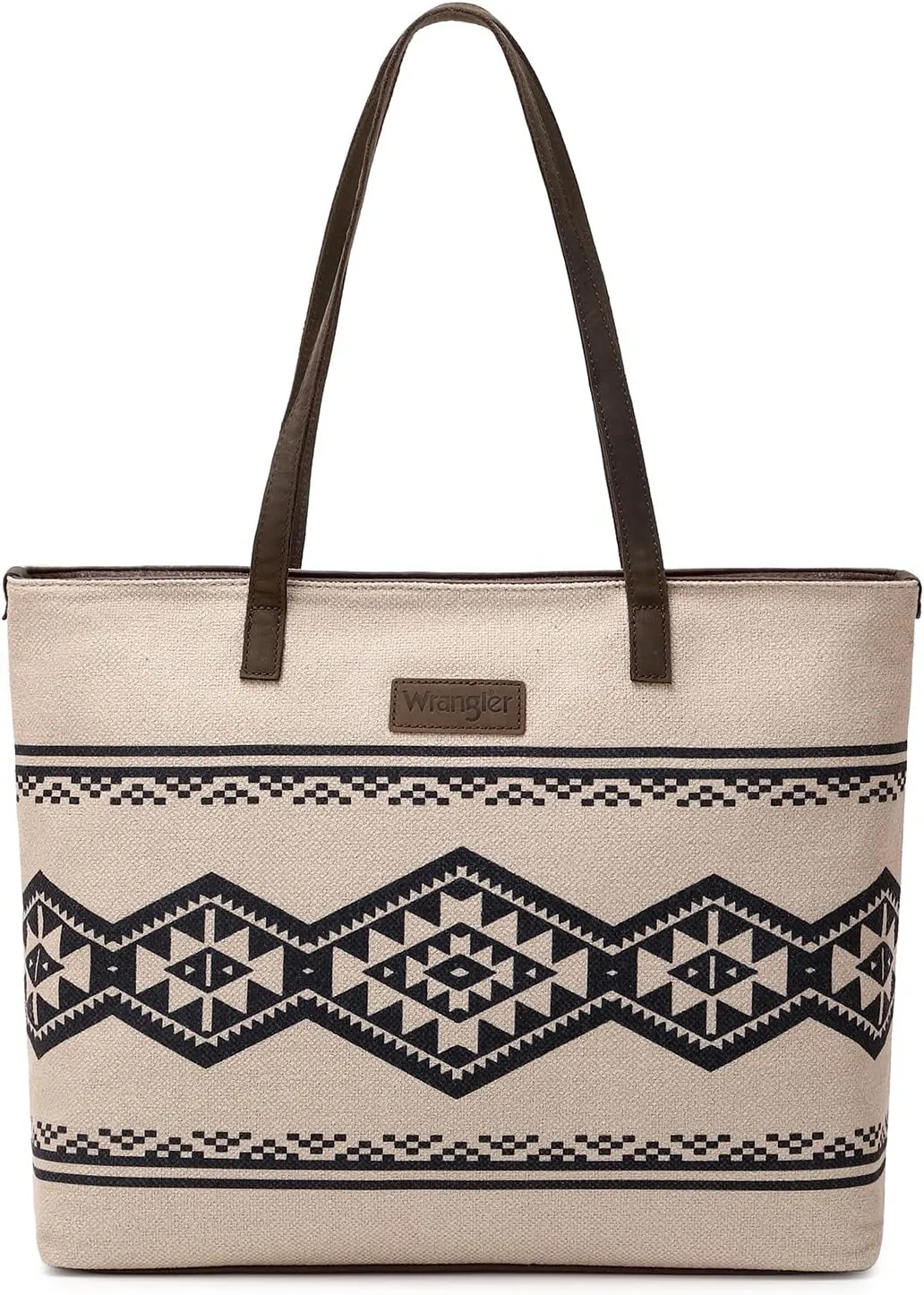 Montana West Wrangler Tote Bag for Women Canvas Shoulder Handbag Aztec Purse