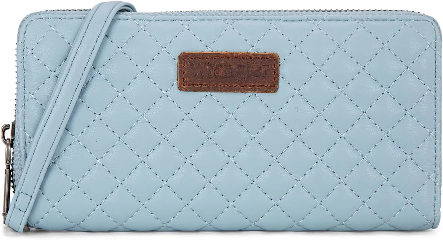 Montana West X Wrangler Large Quilted Wallet for Women with a Detachable Wristlet & Rfid Lining