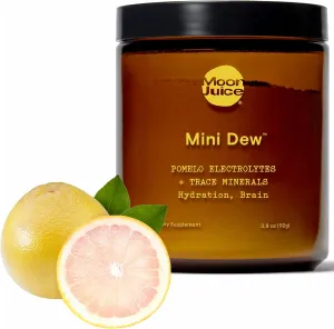 Moon Juice - Mini Dew Electrolytes Powder - Pomelo Grapefruit, 30 Servings - 2in1 Electrolytes & Minerals - Hydration & Brain Function - 3rd Party Tested - 100% Traceable - Sugar Free, Vegan, Non GMO