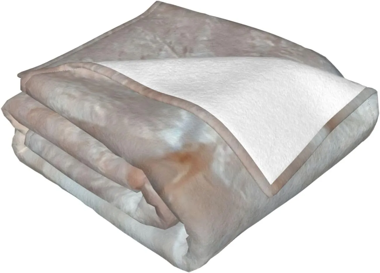 Mother of Pearl Light 50"X40" Flannel Blanket - 100% Soft Polyester, Lightweight and Warm, Suitable for Families, Camping, Travel