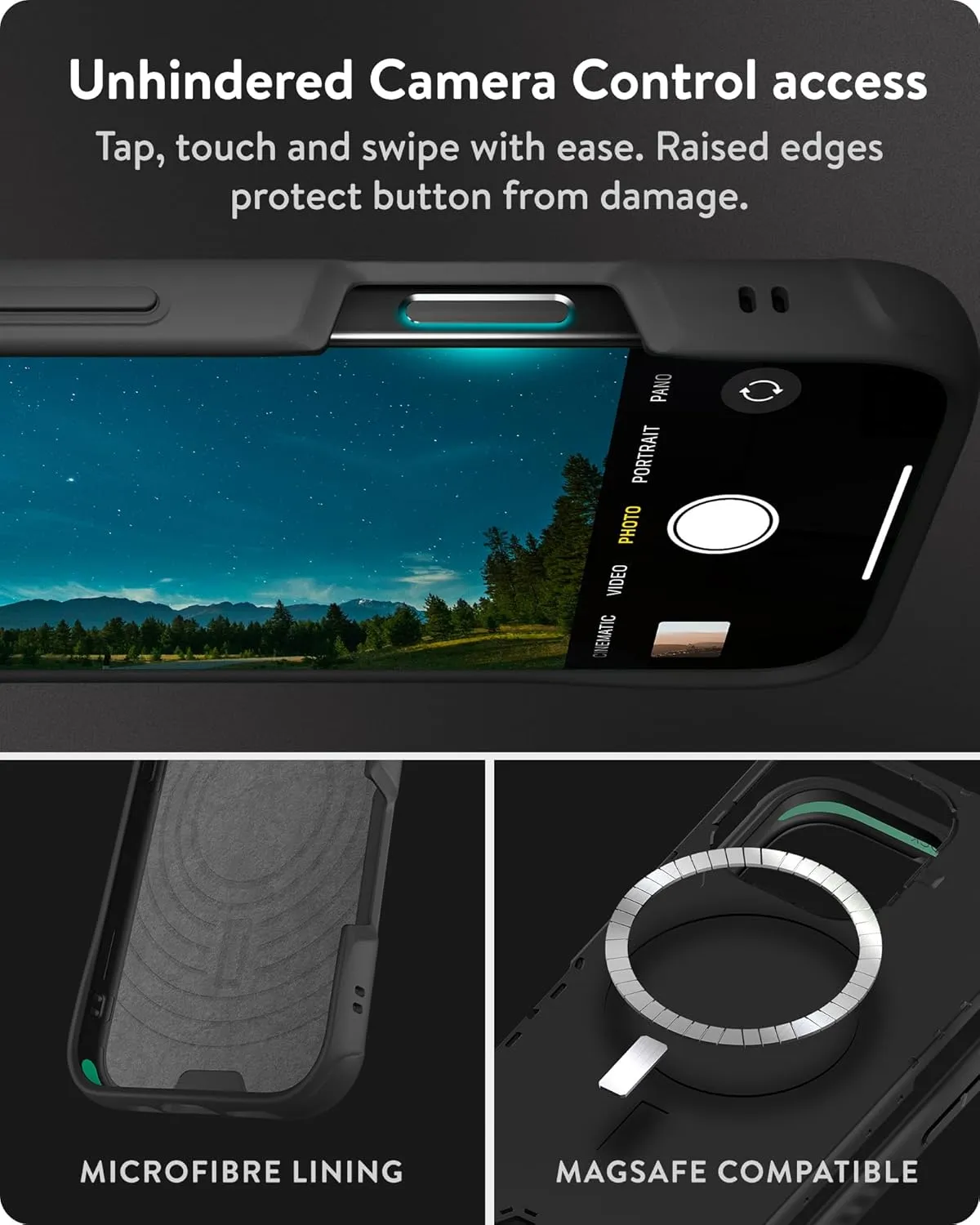 Mous for iPhone 16 Pro Case MagSafe Compatible - Limitless 6.0 - Silver Pearl - Protective Shockproof Phone Cover