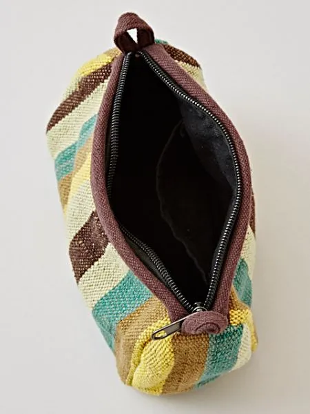 Nepalese Hand Woven Cotton Pouch