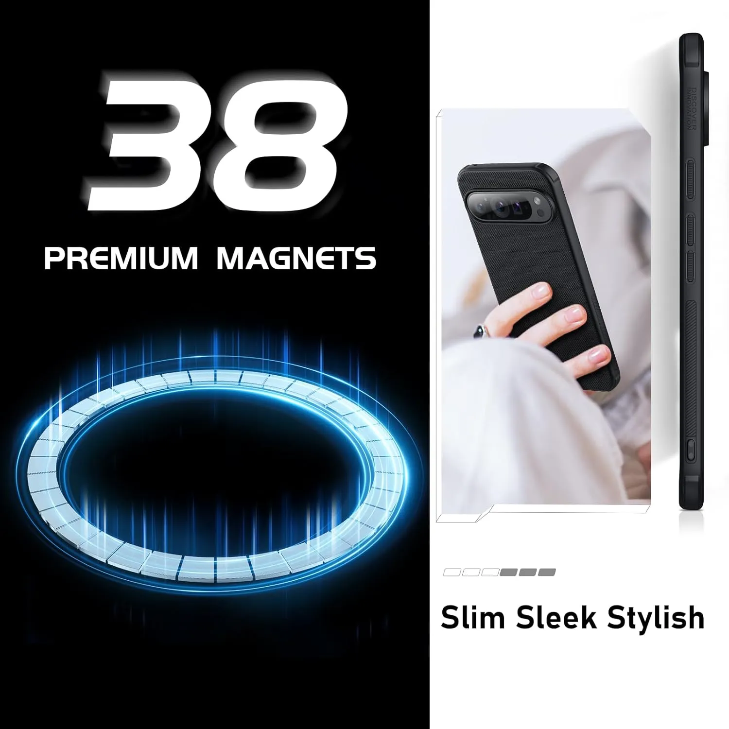 Nillkin for Google Pixel 9 Pro XL Case, Compatible with Magsafe, Pixel 9 Pro 5G Magnetic Matte Slim Phone Case 6.73 inch
