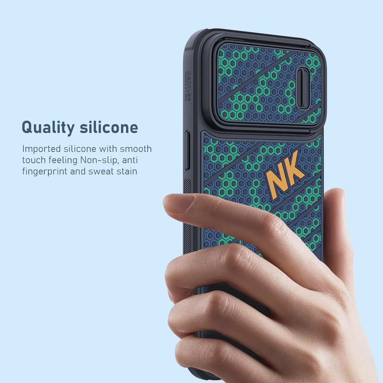 Nillkin for iPhone 14 Pro Max Magnetic Case with Camera Cover, Compatible with MagSafe, CamShield Pro Magnetic 14 Pro Max 5G Car Mount Case 6.7’’, Built-in Magnet Circle (14 Pro Max-Fancs-Blue)