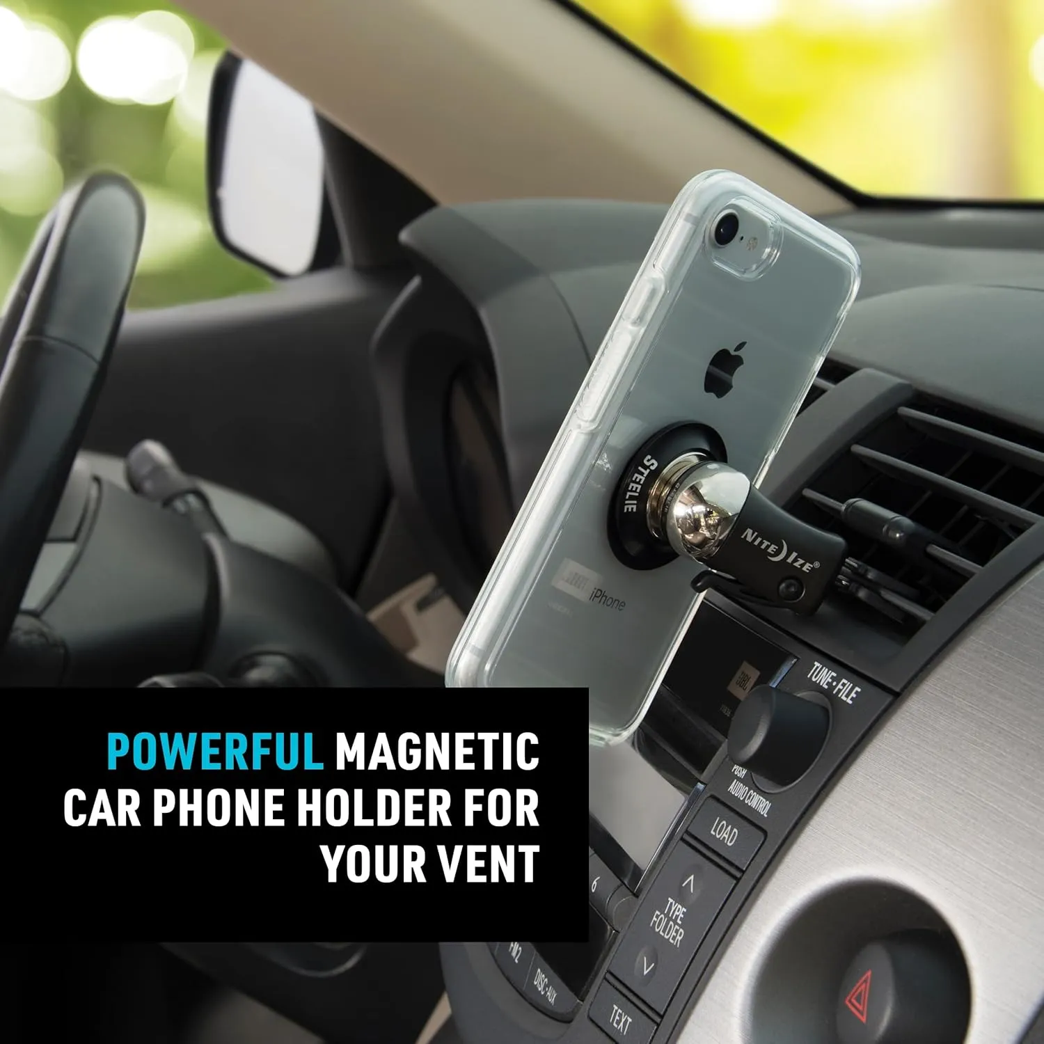 Nite Ize Steelie Vent Kit - Magnetic Cell Phone Holder for Car Vents - Phone Mount - Orbiter