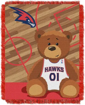 NORTHWEST NBA Unisex-Adult NBA 36-Inches-By-46-Inches Woven Jacquard Baby Throw Blanket