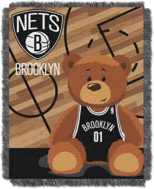 NORTHWEST NBA Unisex-Adult NBA 36-Inches-By-46-Inches Woven Jacquard Baby Throw Blanket