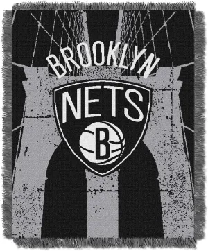 NORTHWEST NBA Unisex-Adult Woven Jacquard Throw Blanket