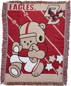 NORTHWEST NCAA Unisex NCAA 36-Inches-By-46-Inches Woven Jacquard Baby Throw Blanket
