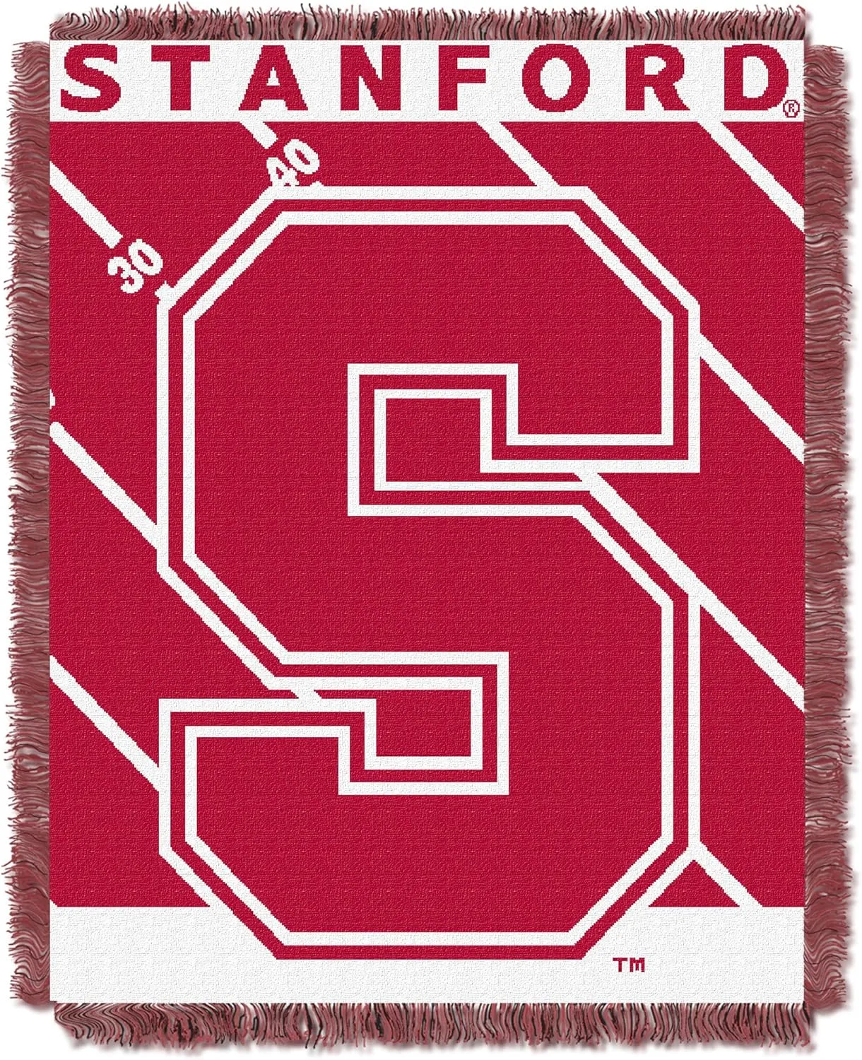 NORTHWEST NCAA Unisex NCAA 36-Inches-By-46-Inches Woven Jacquard Baby Throw Blanket