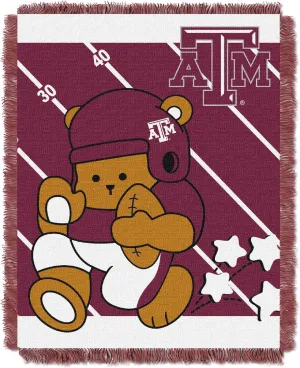 NORTHWEST NCAA Unisex NCAA 36-Inches-By-46-Inches Woven Jacquard Baby Throw Blanket