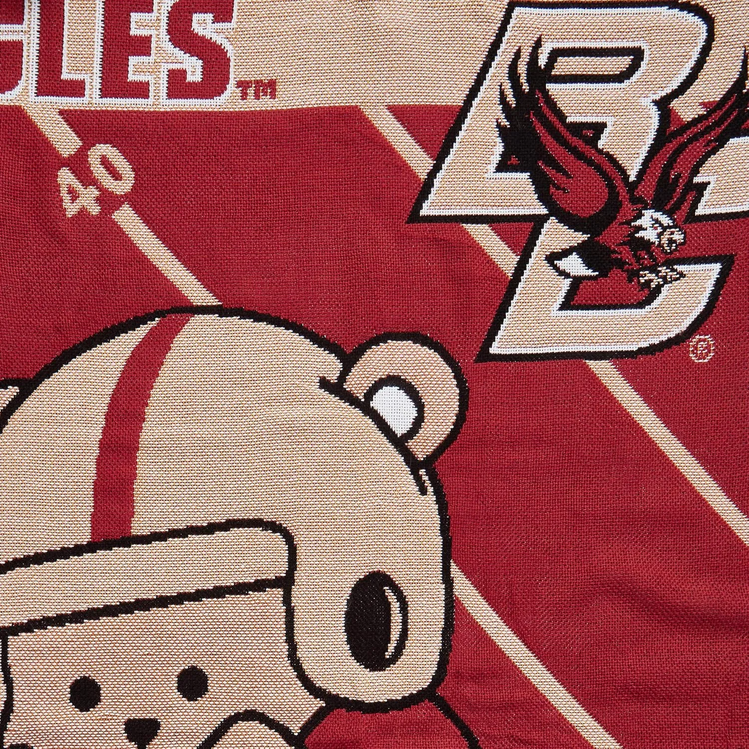 NORTHWEST NCAA Unisex NCAA 36-Inches-By-46-Inches Woven Jacquard Baby Throw Blanket