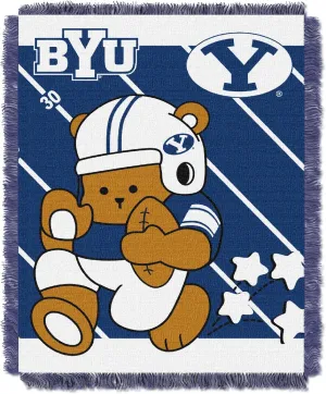 NORTHWEST NCAA Unisex NCAA 36-Inches-By-46-Inches Woven Jacquard Baby Throw Blanket
