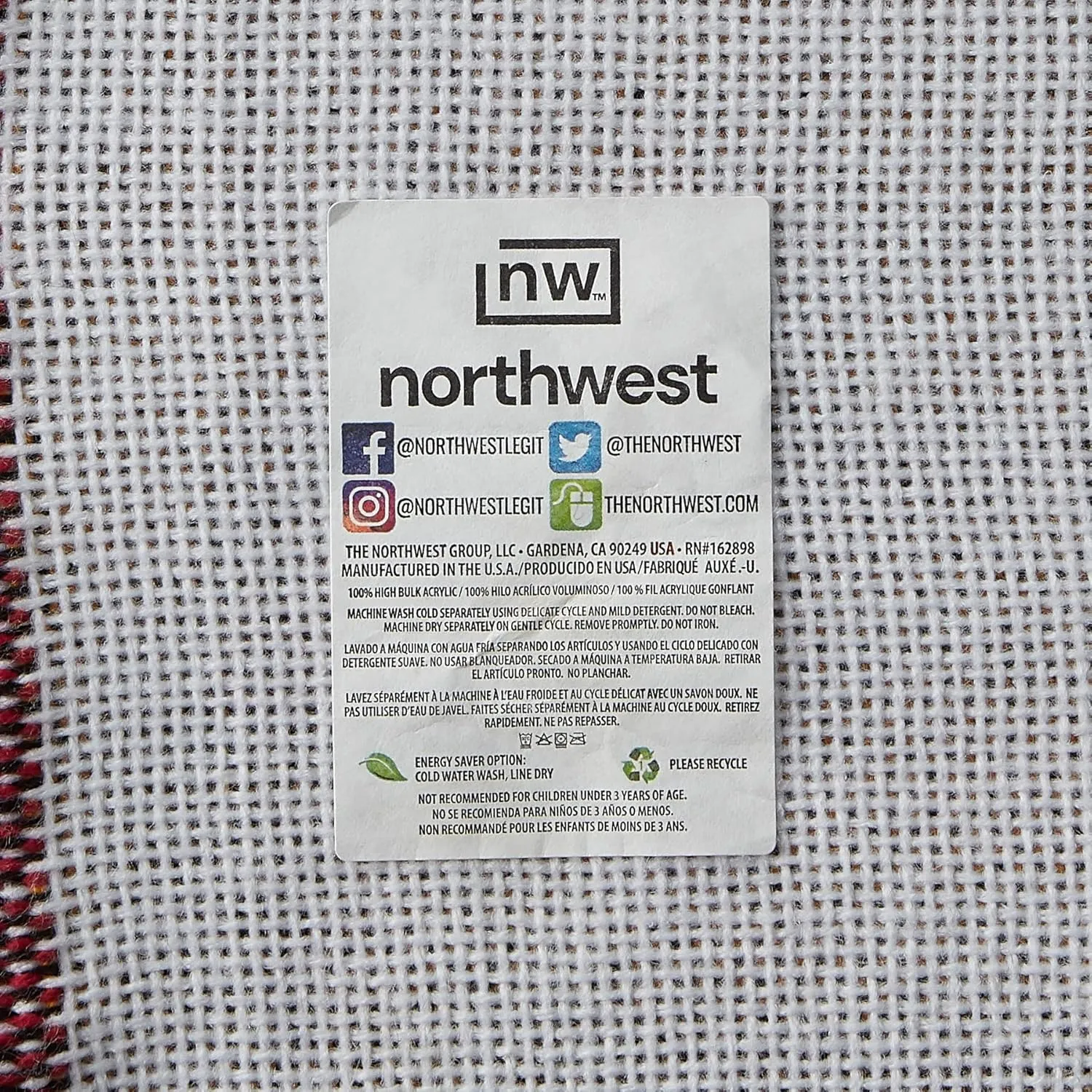 NORTHWEST NFL Unisex-Adult Woven Jacquard Throw Blanket