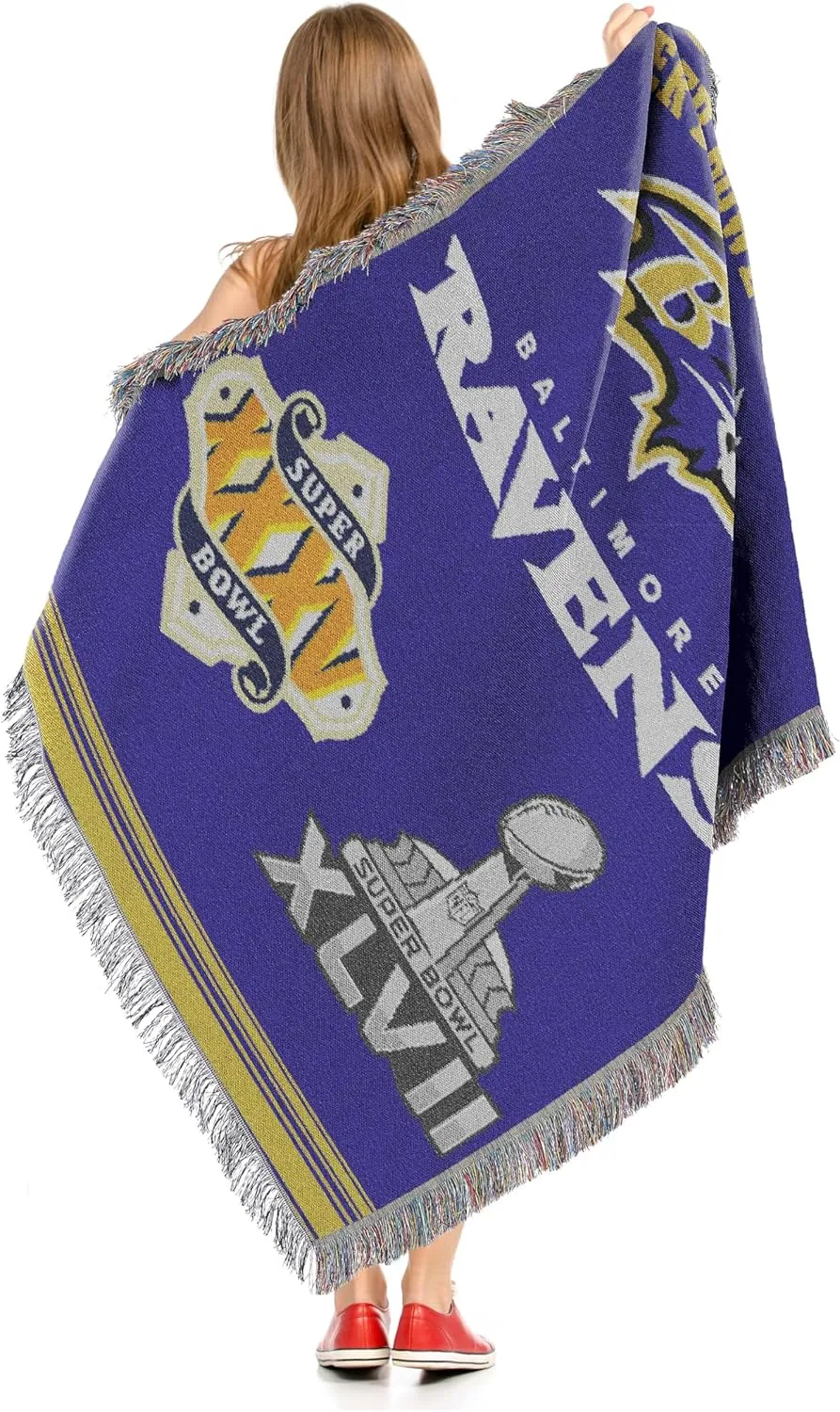 NORTHWEST NFL Unisex-Adult Woven Tapestry Throw Blanket
