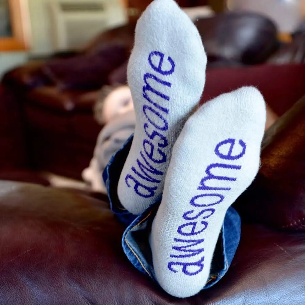 notes to self - I am Awesome Socks - Daily Inspirational Socks for Women & Men