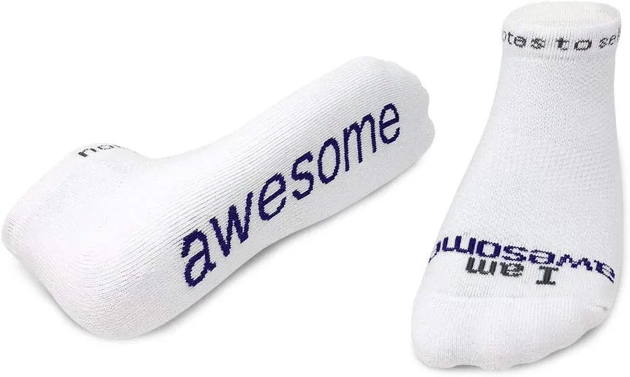 notes to self - I am Awesome Socks - Daily Inspirational Socks for Women & Men