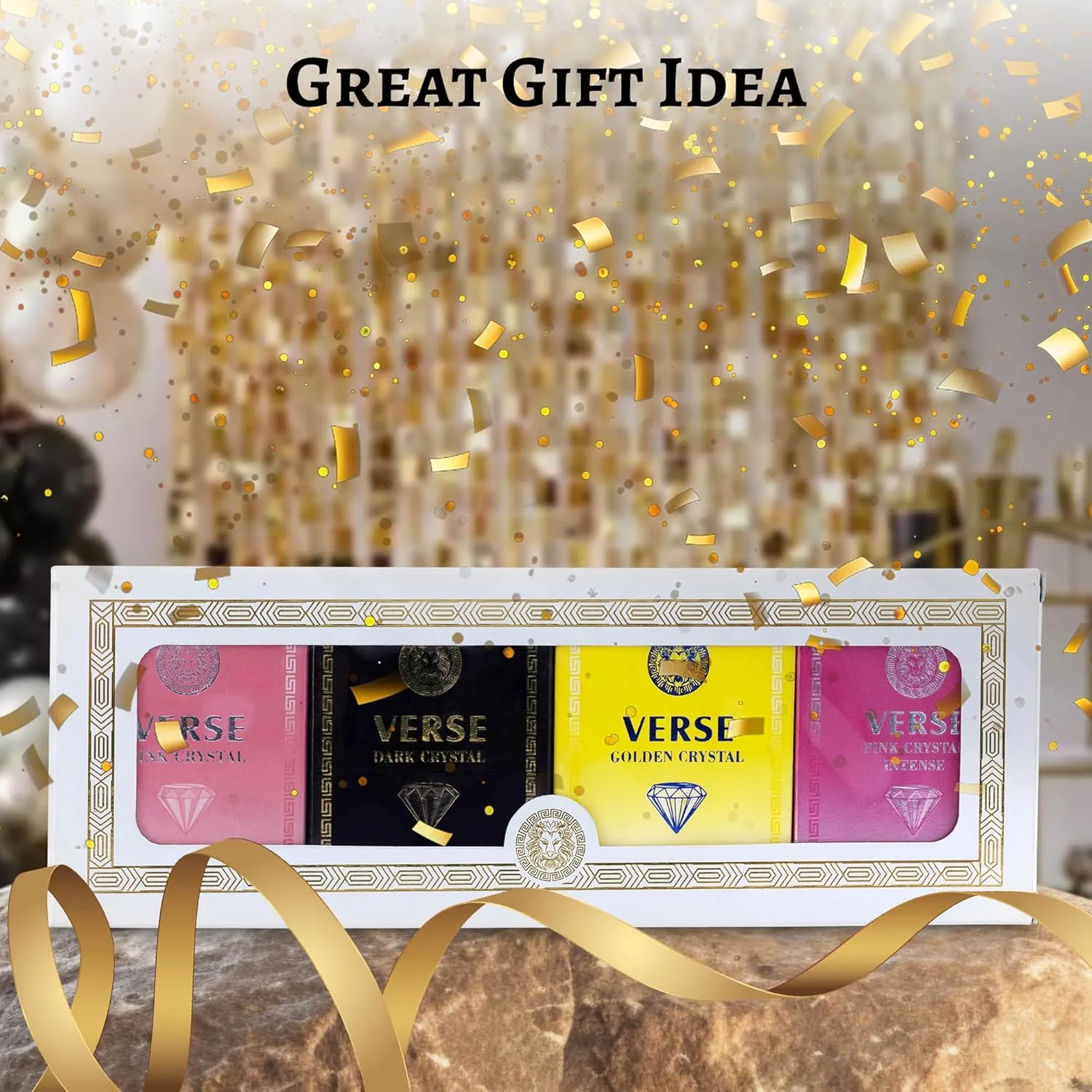 NovoGlow Verse 4-Piece Mini Fragrance Set for Women Light One - Refreshing Combinations of Floral, Fruity & Woody Scents -Ideal EDP Beauty Gift for Birthday, Anniversary Infinity Breeze