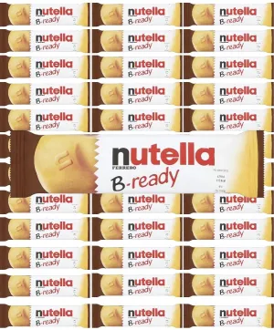 Nutella B-Ready, 0.7oz Crispy Wafer Bars, 36 Count