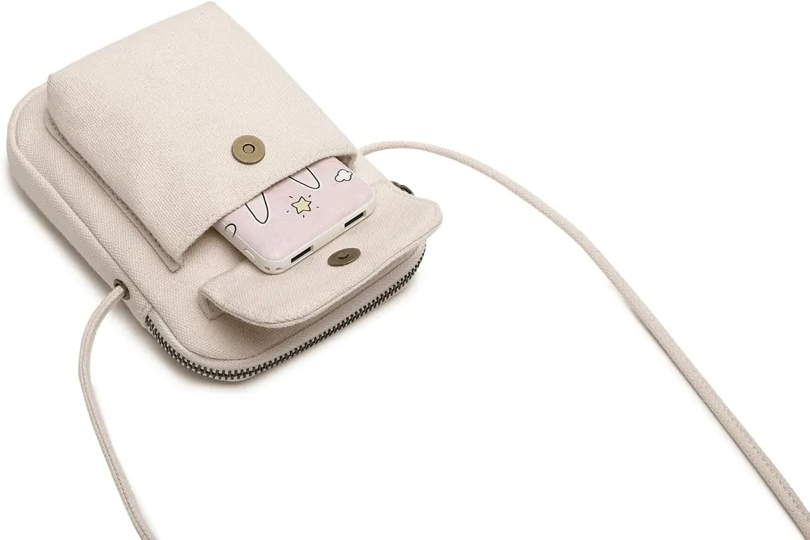nylon Crossbody Lanyard Mobile Phone Bag Stylish Accessory With Adjustable Strap