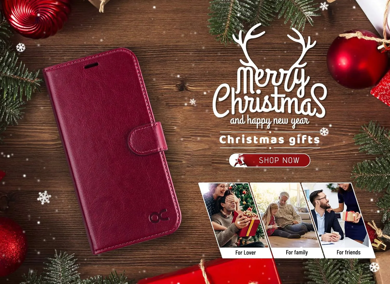 OCASE Compatible with iPhone 11 Wallet Case with Card Holder, PU Leather Flip Case with Kickstand and Magnetic Closure, TPU Shockproof Interior Protective Cover 6.1 Inch 2019 (Burgundy)