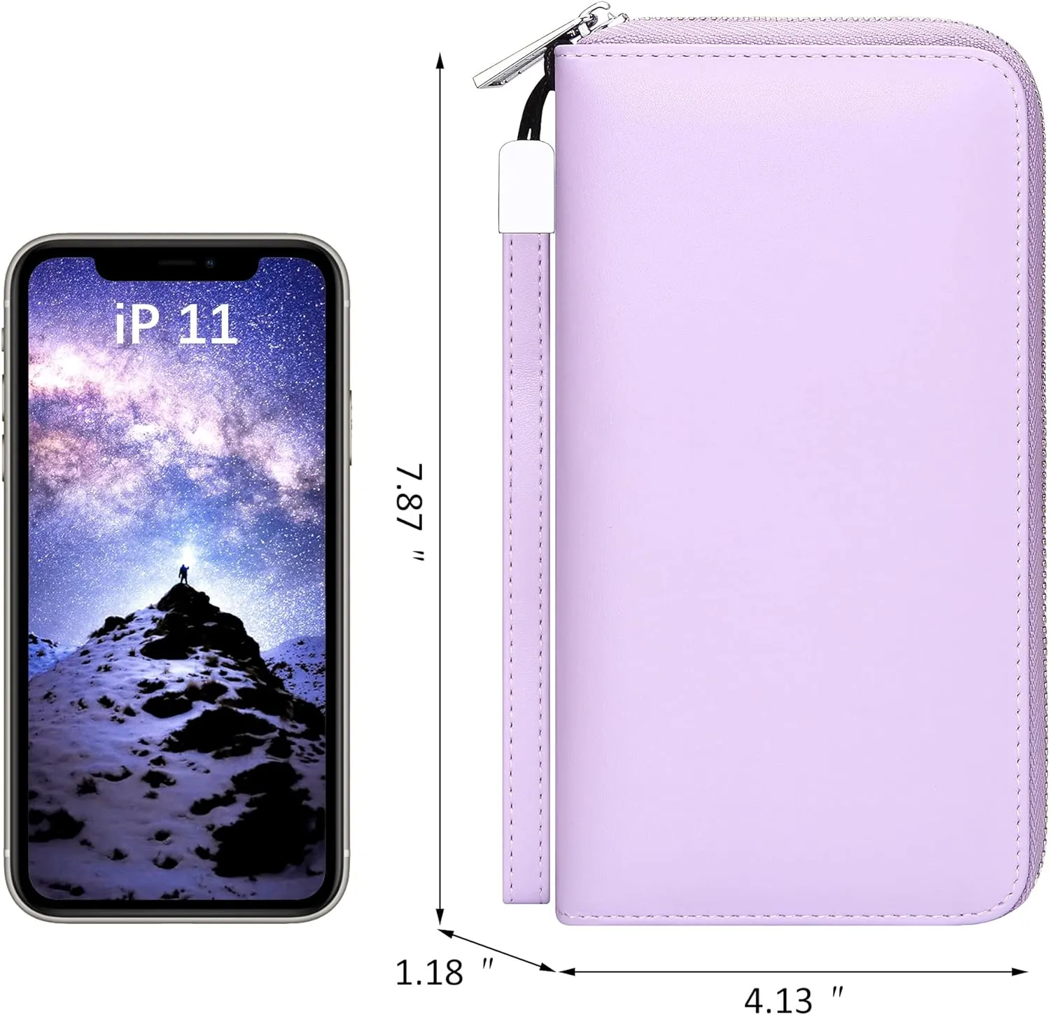 OIDERY Women Large Capacity Credit Card Wallet RFID Blocking with Removable Wristlet