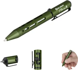 OLIGHT O'Pen Mini 2 Ballpoint Pen and Pencil in One, Replaceable EDC Refill and Pencil Tip, Smooth Writing, for Office, Working, Writing (OD Green)