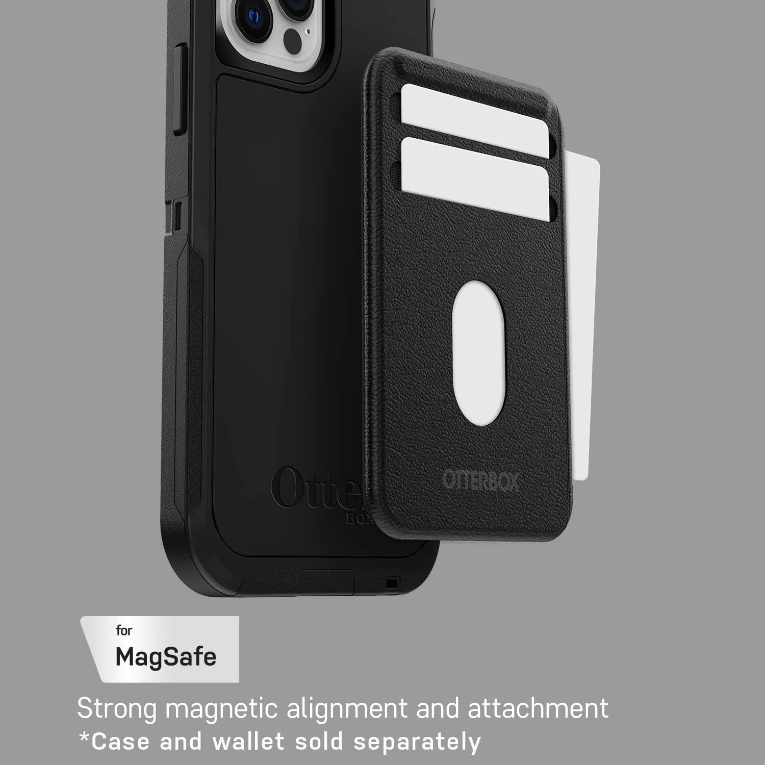 OtterBox Detachable Wallet (Case Sold Separately) for MagSafe - Black