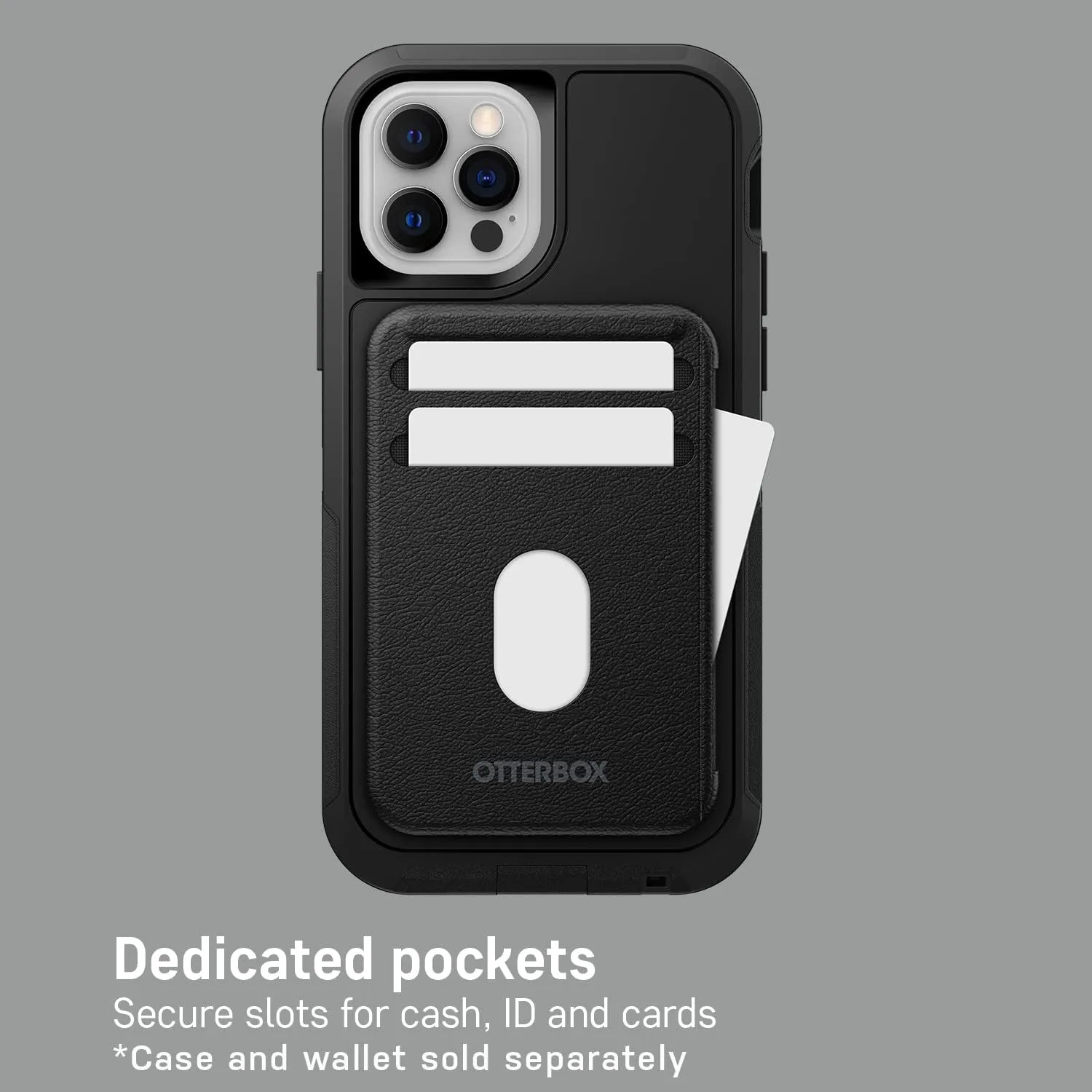 OtterBox Detachable Wallet (Case Sold Separately) for MagSafe - Black