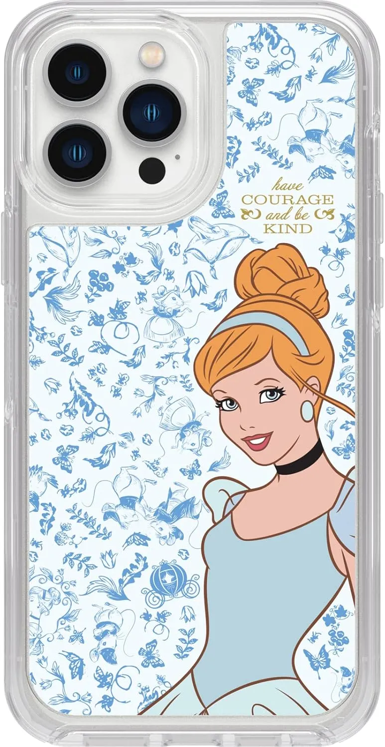 OtterBox iPhone 13 Pro Max & iPhone 12 Pro Max Symmetry Series  Case - Cinderella Courage & Kind, Ultra-Sleek, Snaps to MagSafe, Raised Edges Protect Camera & Screen