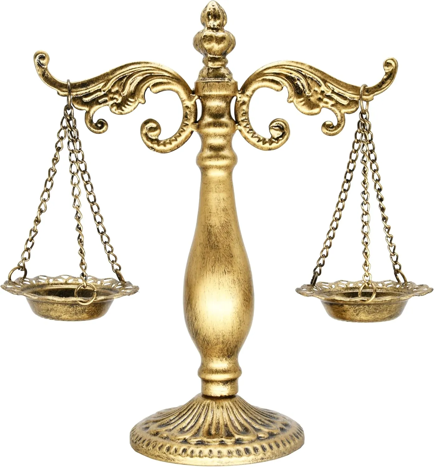 Owlgift Jewelry Stand Necklace Holder, Metal Jewelry Display Holder, Earrings and Bracelet Storage Organizer, Bronze Color Libra Design for Bangles, Necklaces, Bracelets, Rings, Earrings and Watch