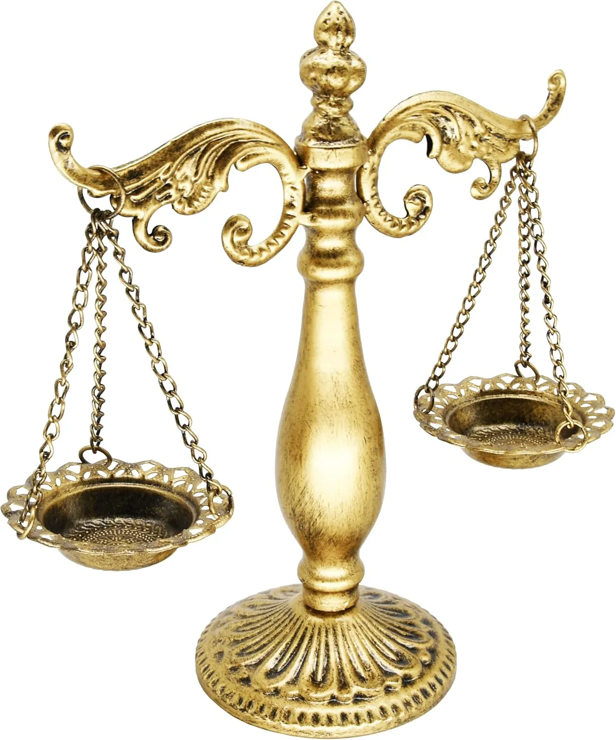 Owlgift Jewelry Stand Necklace Holder, Metal Jewelry Display Holder, Earrings and Bracelet Storage Organizer, Bronze Color Libra Design for Bangles, Necklaces, Bracelets, Rings, Earrings and Watch