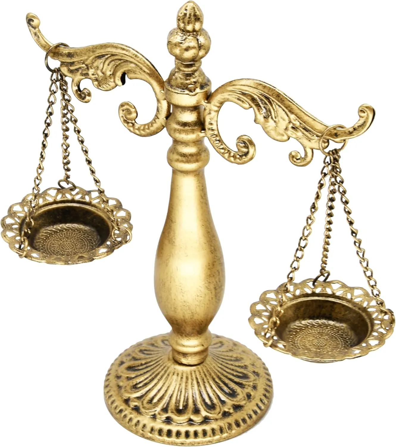 Owlgift Jewelry Stand Necklace Holder, Metal Jewelry Display Holder, Earrings and Bracelet Storage Organizer, Bronze Color Libra Design for Bangles, Necklaces, Bracelets, Rings, Earrings and Watch