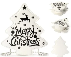 party greeting Crossbody Purse for Women Christmas Tree Shaped Phone Wallet Handbags for Merry Christmas Gift